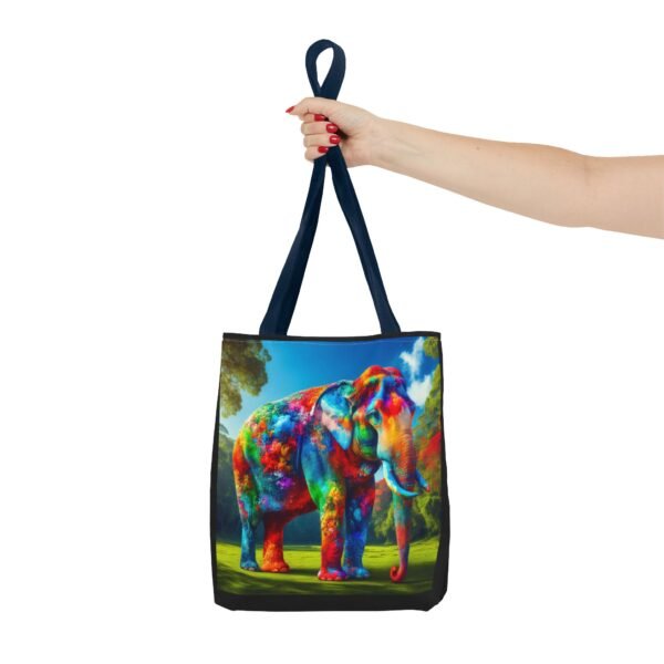 Colorful Elephant Tote Bag, Stylish Reusable Shopping Bag, Eco-Friendly Gift, Jungle Vibe Art, Travel Companion, Animal Lover Tote - Image 52