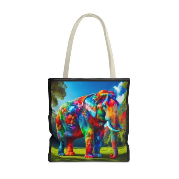 Colorful Elephant Tote Bag, Stylish Reusable Shopping Bag, Eco-Friendly Gift, Jungle Vibe Art, Travel Companion, Animal Lover Tote - Image 45
