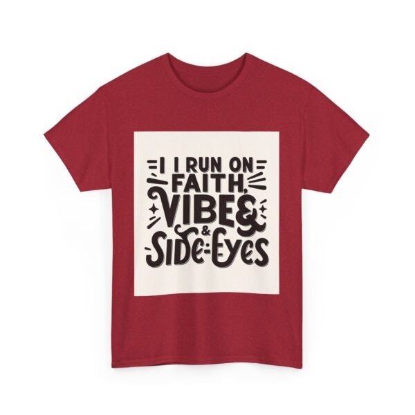 Faith & Vibes Unisex Heavy Cotton Tee, Motivational Shirt, Casual Wear, Gift for Friends, Everyday Comfort, Unique Graphic Tee - Image 47