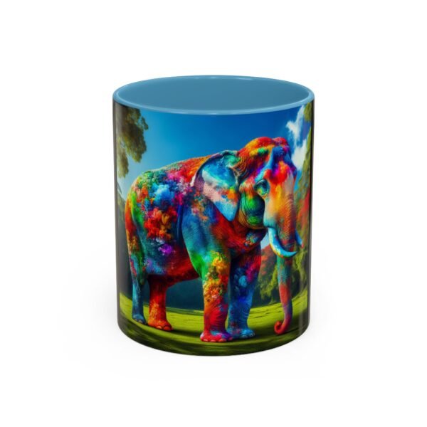 Colorful Elephant Accent Coffee Mug - Vibrant Animal Lover Gift, Unique Home Decor, Wildlife Mug, Perfect for Birthdays & Special Occasions - Image 17