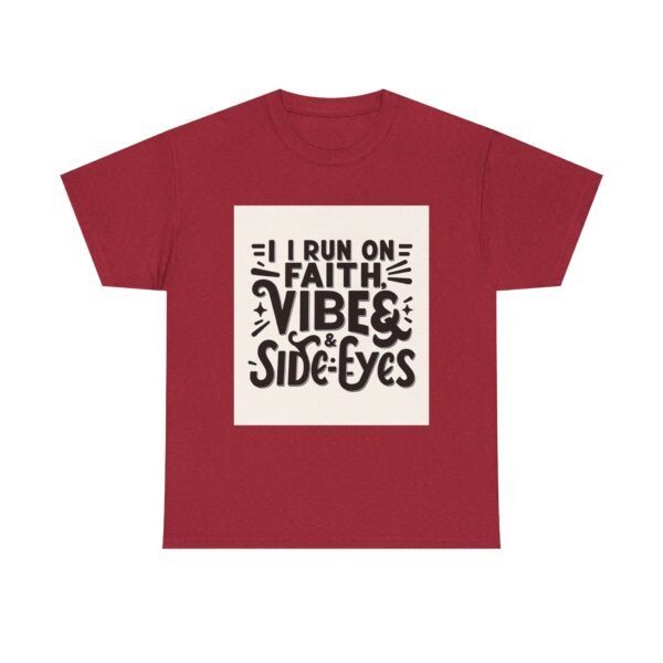 Faith & Vibes Unisex Heavy Cotton Tee, Motivational Shirt, Casual Wear, Gift for Friends, Everyday Comfort, Unique Graphic Tee - Image 45
