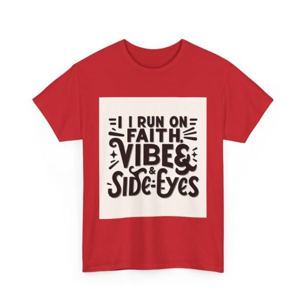 Faith & Vibes Unisex Heavy Cotton Tee, Motivational Shirt, Casual Wear, Gift for Friends, Everyday Comfort, Unique Graphic Tee - Image 43