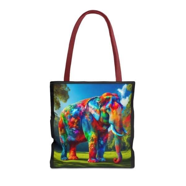 Colorful Elephant Tote Bag, Stylish Reusable Shopping Bag, Eco-Friendly Gift, Jungle Vibe Art, Travel Companion, Animal Lover Tote - Image 17