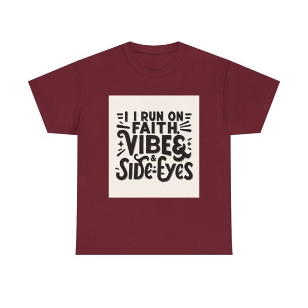 Faith & Vibes Unisex Heavy Cotton Tee, Motivational Shirt, Casual Wear, Gift for Friends, Everyday Comfort, Unique Graphic Tee - Image 49
