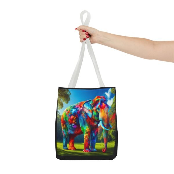 Colorful Elephant Tote Bag, Stylish Reusable Shopping Bag, Eco-Friendly Gift, Jungle Vibe Art, Travel Companion, Animal Lover Tote - Image 28