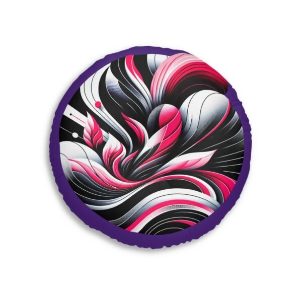 Vibrant Tufted Floor Pillow, Round - Elevate Your Space with Cozy Decor, Motivational Seating, Home Accent, Gift Idea, Living Room, Yoga - Image 2