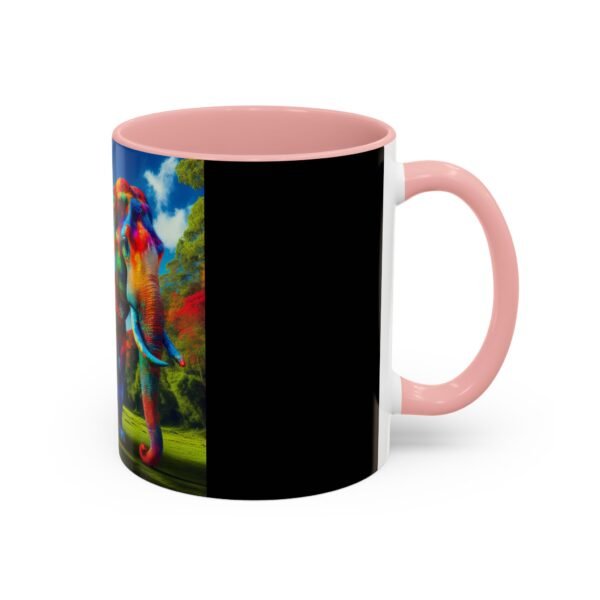 Colorful Elephant Accent Coffee Mug - Vibrant Animal Lover Gift, Unique Home Decor, Wildlife Mug, Perfect for Birthdays & Special Occasions - Image 10