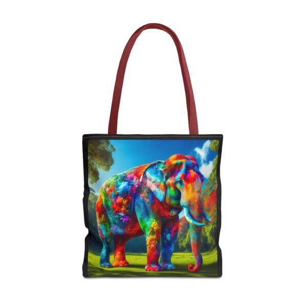 Colorful Elephant Tote Bag, Stylish Reusable Shopping Bag, Eco-Friendly Gift, Jungle Vibe Art, Travel Companion, Animal Lover Tote - Image 21