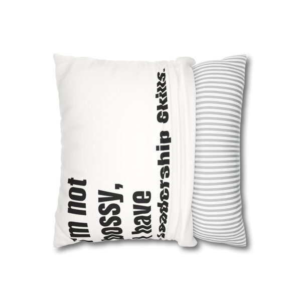 Inspirational Faux Suede Pillowcase, Decorative Cushion, Motivational Home Decor, Funny Mother's Day Gift, Office or Living Room Accessory - Image 2