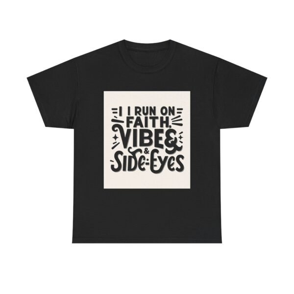 Faith & Vibes Unisex Heavy Cotton Tee, Motivational Shirt, Casual Wear, Gift for Friends, Everyday Comfort, Unique Graphic Tee - Image 5