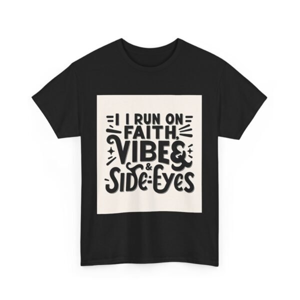 Faith & Vibes Unisex Heavy Cotton Tee, Motivational Shirt, Casual Wear, Gift for Friends, Everyday Comfort, Unique Graphic Tee - Image 7