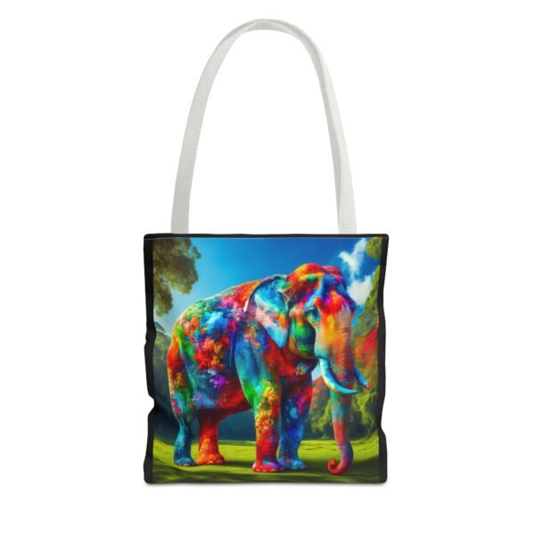 Colorful Elephant Tote Bag, Stylish Reusable Shopping Bag, Eco-Friendly Gift, Jungle Vibe Art, Travel Companion, Animal Lover Tote - Image 25