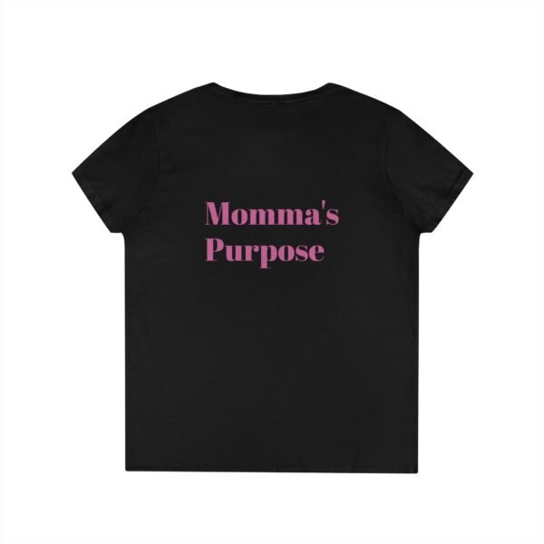 Empowering Mom V-Neck T-Shirt - "Momma's Purpose" Graphic Tee - Image 8