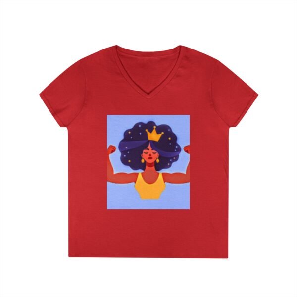 Empowering Mom V-Neck T-Shirt - "Momma's Purpose" Graphic Tee - Image 34