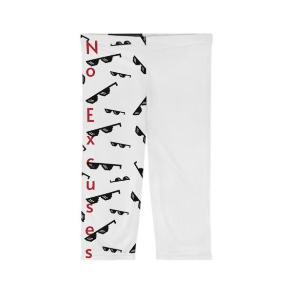 No Excuses Women's Capri Leggings - Stylish & Comfortable Activewear - Image 2