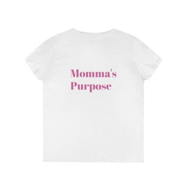 Empowering Mom V-Neck T-Shirt - "Momma's Purpose" Graphic Tee - Image 5