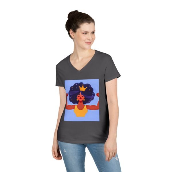Empowering Mom V-Neck T-Shirt - "Momma's Purpose" Graphic Tee - Image 21