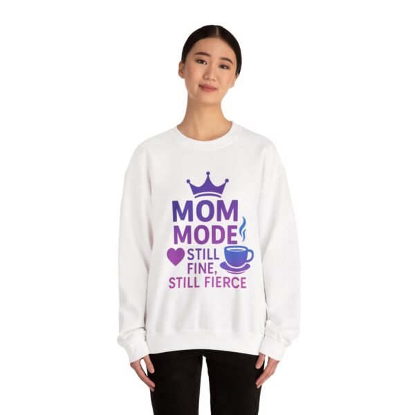 Mom Mode Crewneck Sweatshirt, Funny Sweatshirt for Moms, Gift for Mother's Day, Casual Women's Clothing, Mom Life Apparel - Image 8
