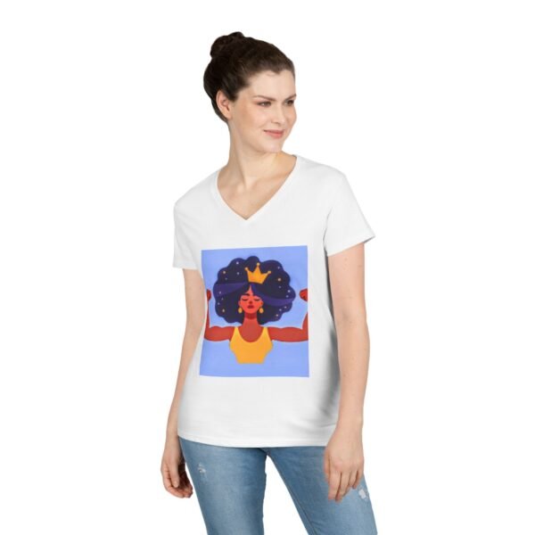 Empowering Mom V-Neck T-Shirt - "Momma's Purpose" Graphic Tee - Image 6