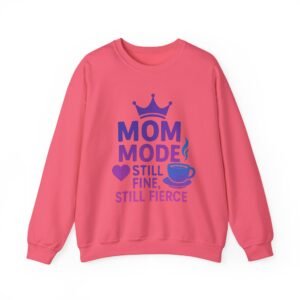 Mom Mode Crewneck Sweatshirt, Funny Sweatshirt for Moms, Gift for Mother's Day, Casual Women's Clothing, Mom Life Apparel