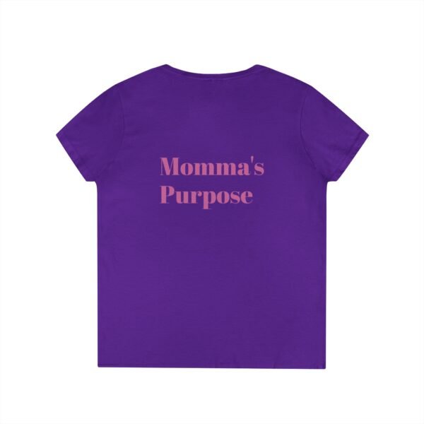 Empowering Mom V-Neck T-Shirt - "Momma's Purpose" Graphic Tee - Image 29