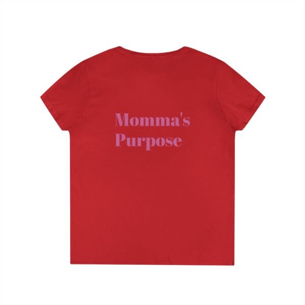 Empowering Mom V-Neck T-Shirt - "Momma's Purpose" Graphic Tee - Image 35