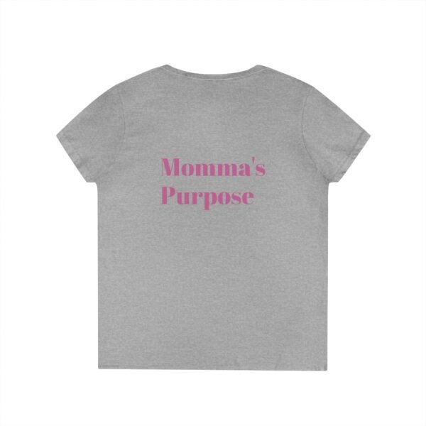 Empowering Mom V-Neck T-Shirt - "Momma's Purpose" Graphic Tee - Image 11