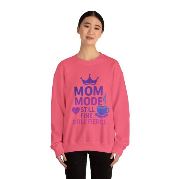 Mom Mode Crewneck Sweatshirt, Funny Sweatshirt for Moms, Gift for Mother's Day, Casual Women's Clothing, Mom Life Apparel - Image 4