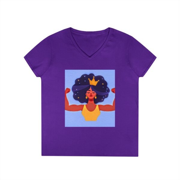 Empowering Mom V-Neck T-Shirt - "Momma's Purpose" Graphic Tee - Image 28