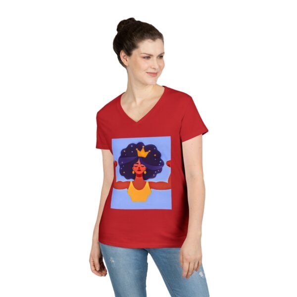 Empowering Mom V-Neck T-Shirt - "Momma's Purpose" Graphic Tee - Image 36