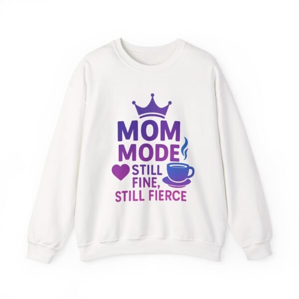 Mom Mode Crewneck Sweatshirt, Funny Sweatshirt for Moms, Gift for Mother's Day, Casual Women's Clothing, Mom Life Apparel - Image 5