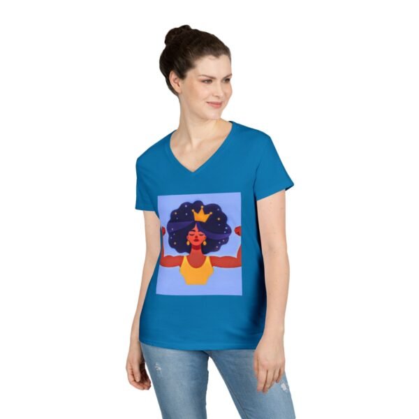 Empowering Mom V-Neck T-Shirt - "Momma's Purpose" Graphic Tee - Image 18