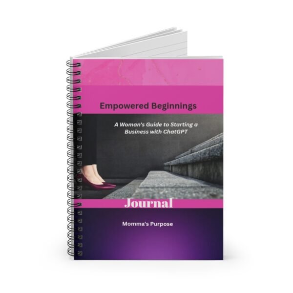 Empowered Beginnings Spiral Notebook - A Woman's Guide to Starting a Business - Image 3