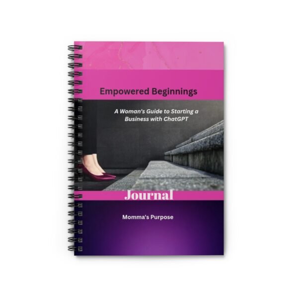 Empowered Beginnings Spiral Notebook - A Woman's Guide to Starting a Business - Image 2