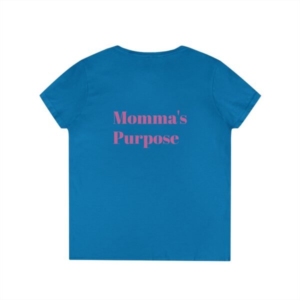 Empowering Mom V-Neck T-Shirt - "Momma's Purpose" Graphic Tee - Image 17