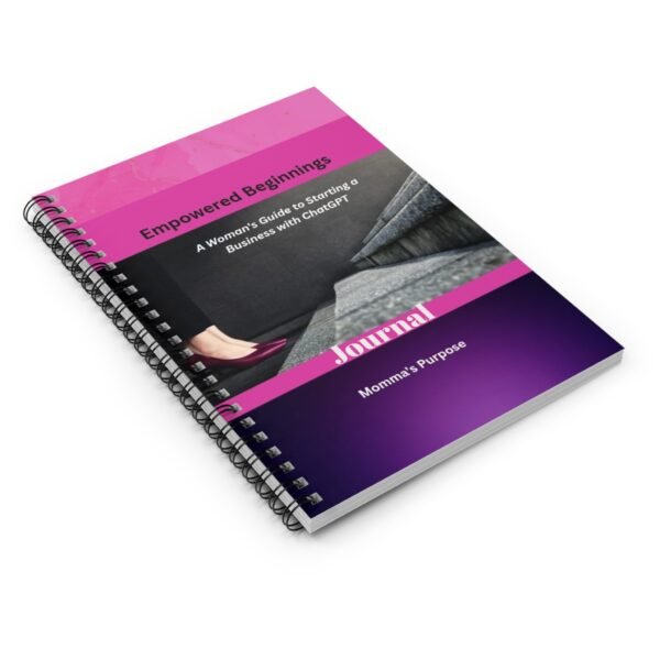 Empowered Beginnings Spiral Notebook - A Woman's Guide to Starting a Business - Image 4