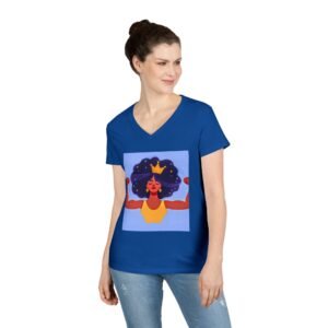 Empowering Mom V-Neck T-Shirt - "Momma's Purpose" Graphic Tee