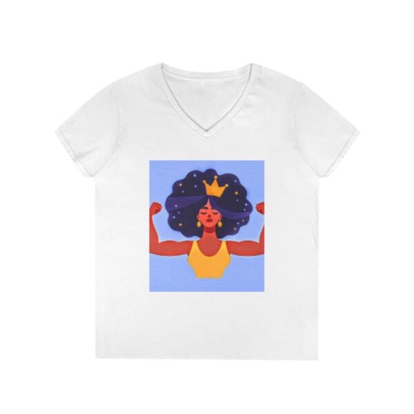 Empowering Mom V-Neck T-Shirt - "Momma's Purpose" Graphic Tee - Image 4