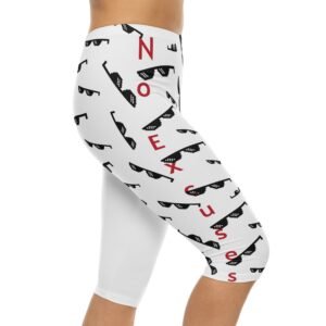 No Excuses Women's Capri Leggings - Stylish & Comfortable Activewear
