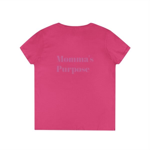 Empowering Mom V-Neck T-Shirt - "Momma's Purpose" Graphic Tee - Image 32
