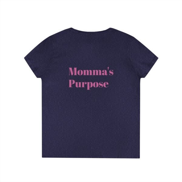 Empowering Mom V-Neck T-Shirt - "Momma's Purpose" Graphic Tee - Image 26