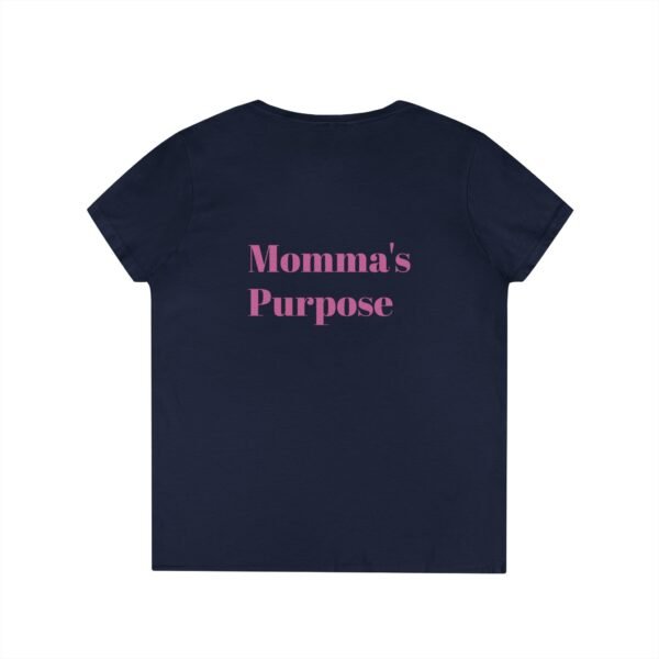 Empowering Mom V-Neck T-Shirt - "Momma's Purpose" Graphic Tee - Image 23