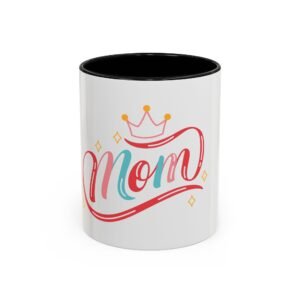 Mom Crown Accent Coffee Mug - Perfect Gift for Mother's Day