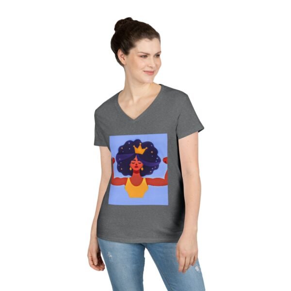 Empowering Mom V-Neck T-Shirt - "Momma's Purpose" Graphic Tee - Image 15
