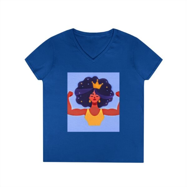 Empowering Mom V-Neck T-Shirt - "Momma's Purpose" Graphic Tee - Image 2