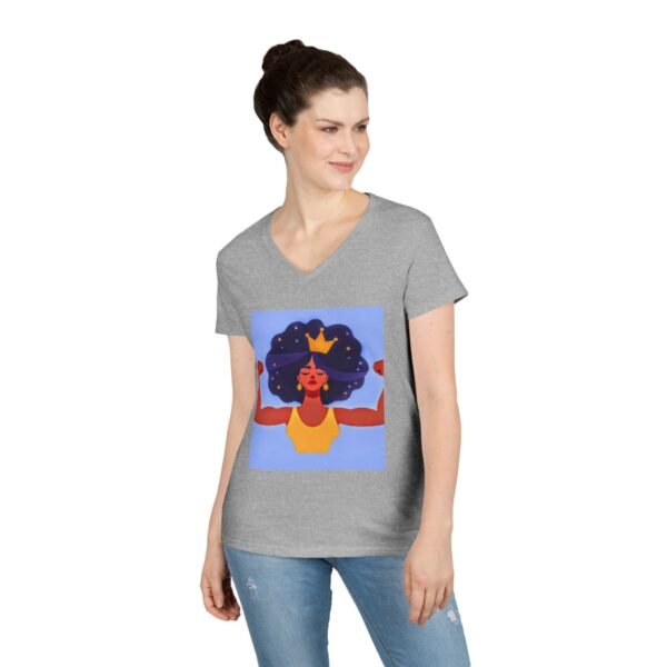 Empowering Mom V-Neck T-Shirt - "Momma's Purpose" Graphic Tee - Image 12