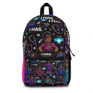 Nurse Life Backpack — "I HAS. Shift Ready" Medical Staff Print