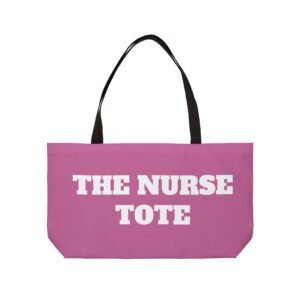 Nurse Tote Bag — Pink Weekender Carryall "The Nurse Tote"